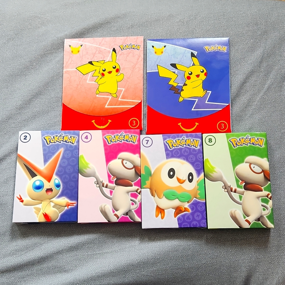 Pokémon TCG game cards from McDonald's happy meal